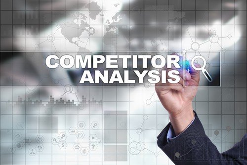 SEO analyst reviewing competitor data and strategies for digital marketing insights